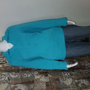 Kim Rogers Sweater Size XL Turquoise